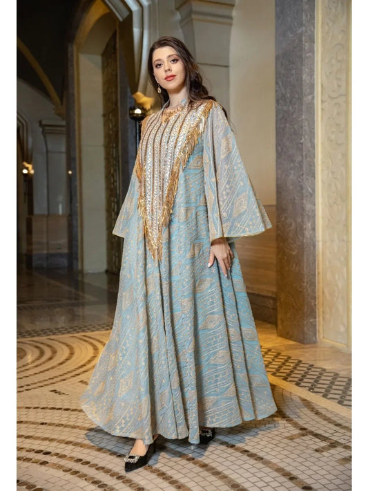 Glamourous Mesh Sequin Abaya